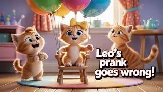 Leo&rsquo;s Balloon Prank 🎈 | Funny Cat Animation Short | Sweet Paws Tales Pixar-Style Comedy for  Family