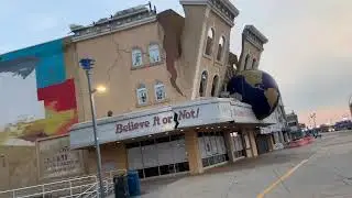 ABANDONED BOARDWALK WINTER WALK HOMELESS BRISK SUNNY CONSTRUCTION CASINOS EARLY MORNING COLD RAINING
