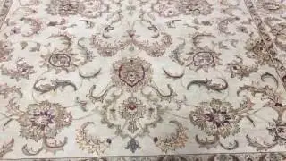 Large Beige Kashan Oriental Rug 7'11X10'1 - 796 225