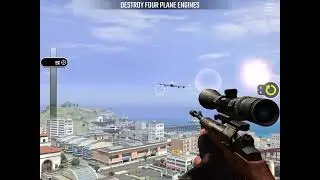 Pure Sniper - Flying High / Destroy Four Plane Engines iOS