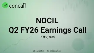 NOCIL Ltd Q2 FY26 Earnings Conference Call | Concall.in