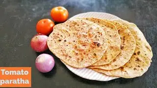 Tomato parata recipe||ఇలా పరత చేయండి పిల్లలు ఇష్టంగా తింటారు ||Tomato paratha recipe in telugu.