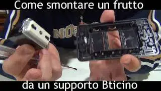 Come smontare un frutto da un Supporto Bticino ? Pillola N. 84 di materiale elettrico