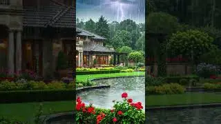Insomnia and Sleep Deprived with Rain and Thunder Sounds || Ai Video