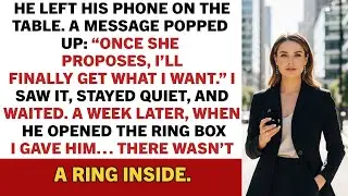 He Left His Phone On The Table. A Message Popped Up: “Once She Proposes, I’ll Finaly. Reddit Stories