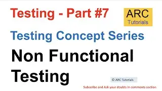Non-Functional Testing Tutorial | testing concepts in software testing | Testing concepts interview