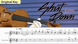 BLACKPINK - 'Shut Down' Violin Sheet