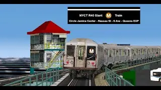 Openbve R40 Slant M Train on Circle Jamica Center Line Full Trip!