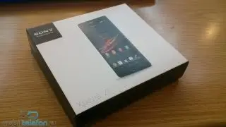 Распаковка Sony Xperia ZL в черном цвете (unboxing)