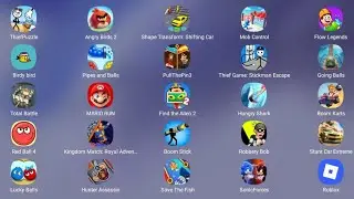 Find The Alien 2, Robbery Bob, Stunt Car, Lucky Balls, 
