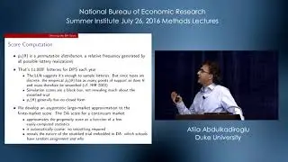 2016 Methods Lecture, Atila Abdulkadiroglu, 