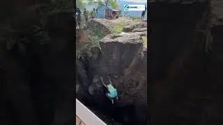 The daring divers of Cheploch Gorge, Baringo Kenya.