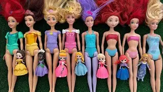 Disney Princess Doll Makeover ~ DIY Miniature Ideas for Barbie   Wig, Dress, Faceup, andMore! DIY