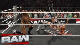WWE 2K25 RAW Guilia VS Lash Legend VS Becky Lynch | No 1. Contender ROH World TV Championship 