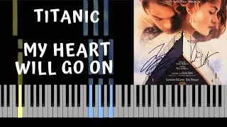 PIANO TUTORIAL - C&Eacute;LINE DION - TITANIC - MY HEART WILL GO ON