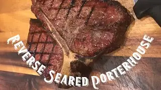 Reverse seared Porterhouse on the Camp Chef pellet smoker