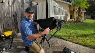 NJZ Folding High Back Camping Chair for Adults Heavy Duty