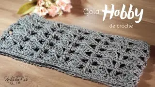 Gola de Croch&ecirc; com o fio Hobby ~ Artes da Desi