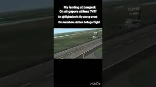my landing on @FlightSimRFS101 fly-along-event members only #aviation #avgeek#shorts #fypシ゚viral