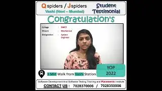 Software Testing Certification | Student placement review | QSpiders Vashi