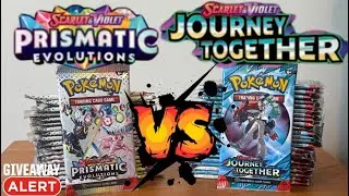 Битва колод карт Pok&eacute;mon! Призматические эволюции против путешествий вместе!