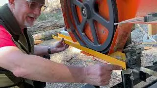 Replacing the Blade on the Bozeman Bandsaw Mill Episode 77