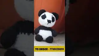 Panda || Wool Panda #woolpanda #woolanimals #panda #indianwoolcrochets #woolitems #woolendoll #wool