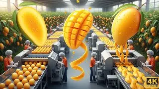 How Mango Slices Are Made | From Farm to Package - Satisfying Food Factory Tour