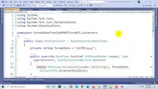 Custom DateTime Format in ASP.NET Core Web API