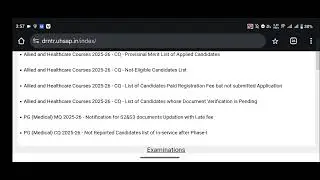 PG MEDICAL CQ 2025 || Phase 2 Web Options release date out now 🥳 | Dr NTR University 