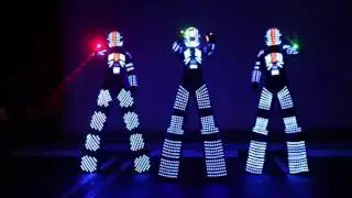 NytroMen Group LED Hora Loca Robots, Party Robots in Miami