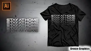 EP:06 Stay At Home Tshirt Design Illustrator Tutorial | Social Awareness