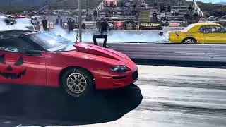 Nitrous powered Catfish Camaro at Match Race Madness 