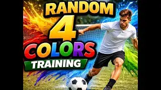 4 Random Colors for Soccer/Football Training 