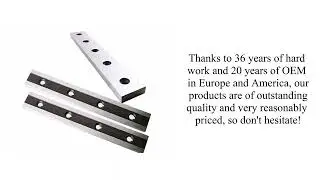 Industrial guillotine blades for metal working shearing machine