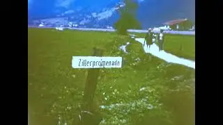 Video showing what looks like the Reichenbach Falls in Switzerland, possibly 1964