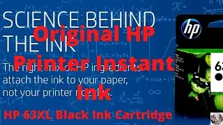 HP 63XL Black Ink Cartridge   Original HP Instant Ink