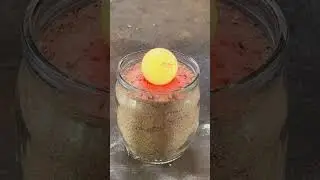 Hot sphere vs sand. #fire #firemaking #experiencing #workingfire #satisfying #foundry #diy #welding