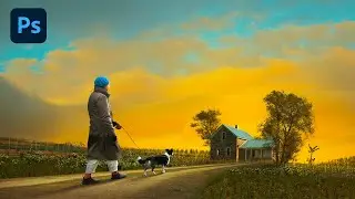 Create a Dramatic Landscape Photoshop Manipulation: Man and Dog Adventure