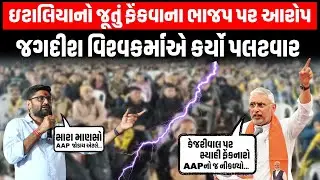 Gopal Italia પર જૂતું ફેંકાયા મામલે ભાજપ પર કરેલા આરોપ સામે Jagdish Visvkarma એ કર્યો પલટવાર |