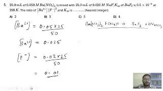 Q5 IONIC EQUILIBRIUM