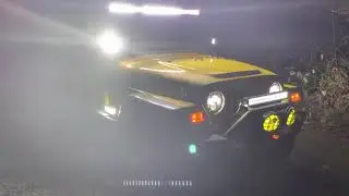 KC HiLITES LED Conversion. Yellow bulb insert. Light Show!!