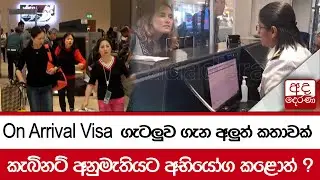 On Arrival Visa ගැටලුව ගැන අලුත් කතාවක් කැබිනට් අනුමැතියට අභියෝග කළොත් ?