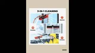 26ft Solar Panel Cleaning Kit &ndash; Telescopic Aluminum Pole with 65ft Hose, 180&deg; Adjustable Brush He...