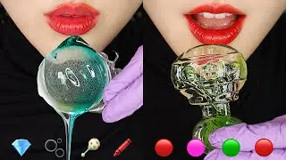 SATISFYING ICE EATING SOUND ASMR FROZEN WAX CANDY HONEY JELLY ASMR MARSHMALLOW ASMR 💓