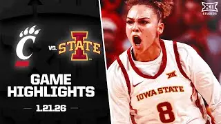 Cincinnati vs. Iowa State Game Highlights | 2025-26 Big 12 Women's Basketball