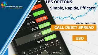 Call debit spread, ouverture d'une strat&eacute;gie d'option haussi&egrave;re.