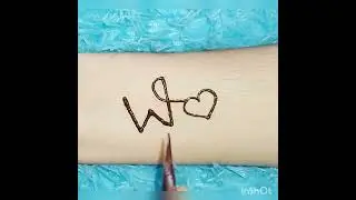 w alphabet design/#shorts#ytshort