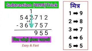 Easy Subtraction Tricks For kids and Teachers | FunTastic Gyaan | New Tricks video 2026 