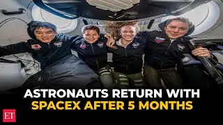 Astronauts return to Earth after 5 months on the ISS in SpaceX capsule